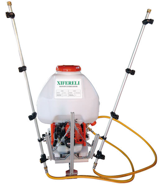 Motopulverizador ADAPTADO con fumigadora de 25Lts. + Varilla T