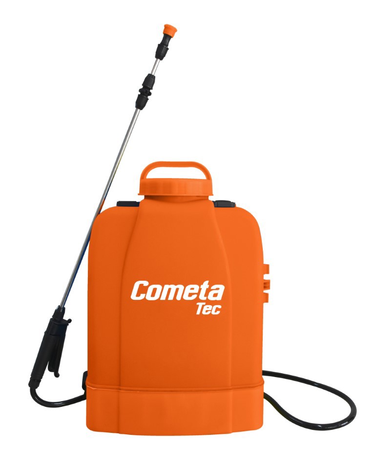 Pulverizador Cometa a Bateria tapa negra 16 lts. -