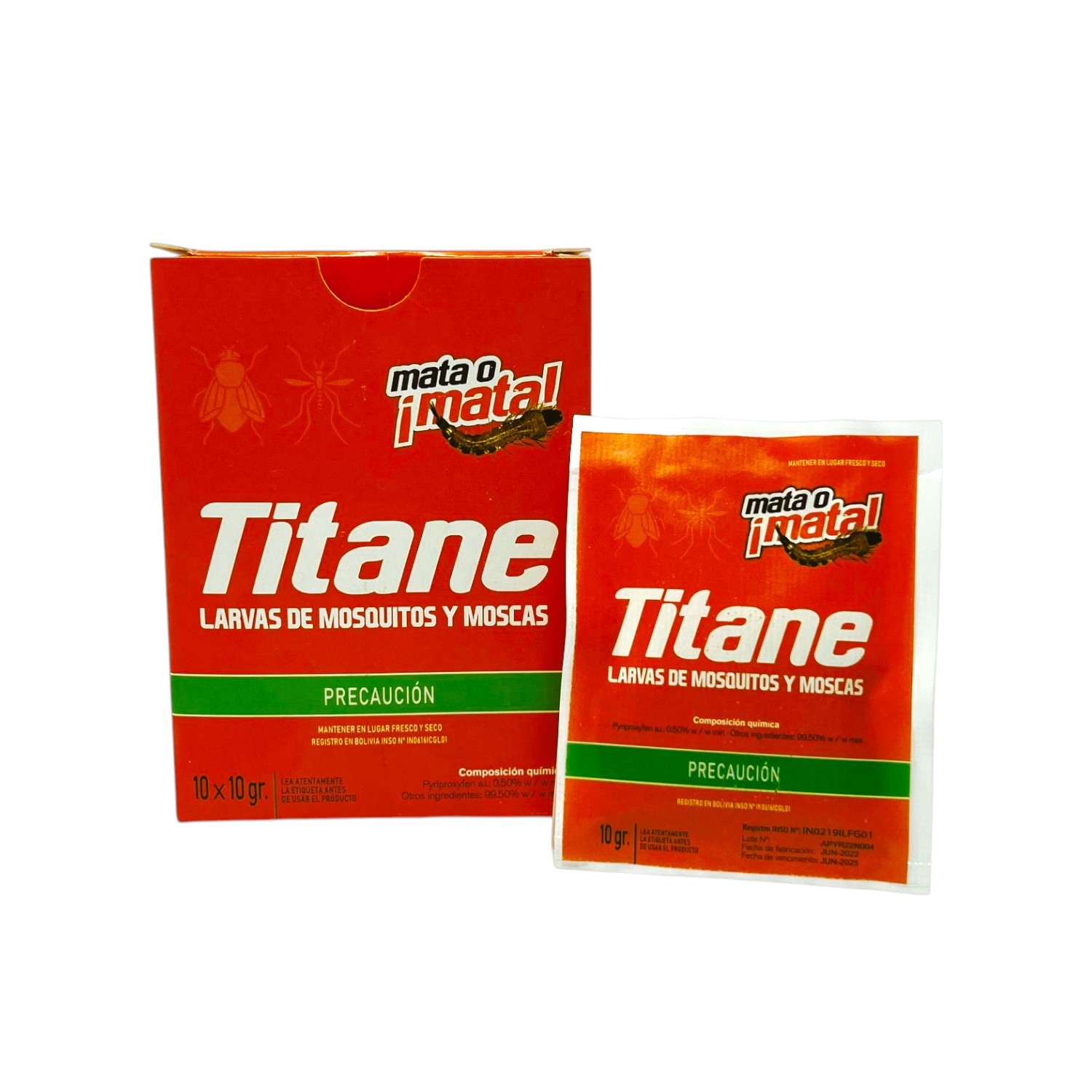 Titane Larvas para mosquitos y moscas 0,5% ( C x 10 x 10 gr )