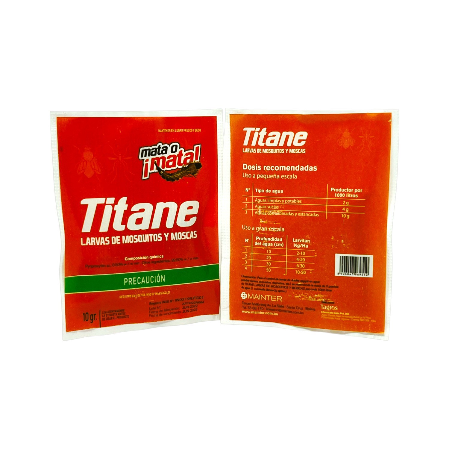 Titane Larvas para mosquitos y moscas 0,5% ( C x 10 x 10 gr )