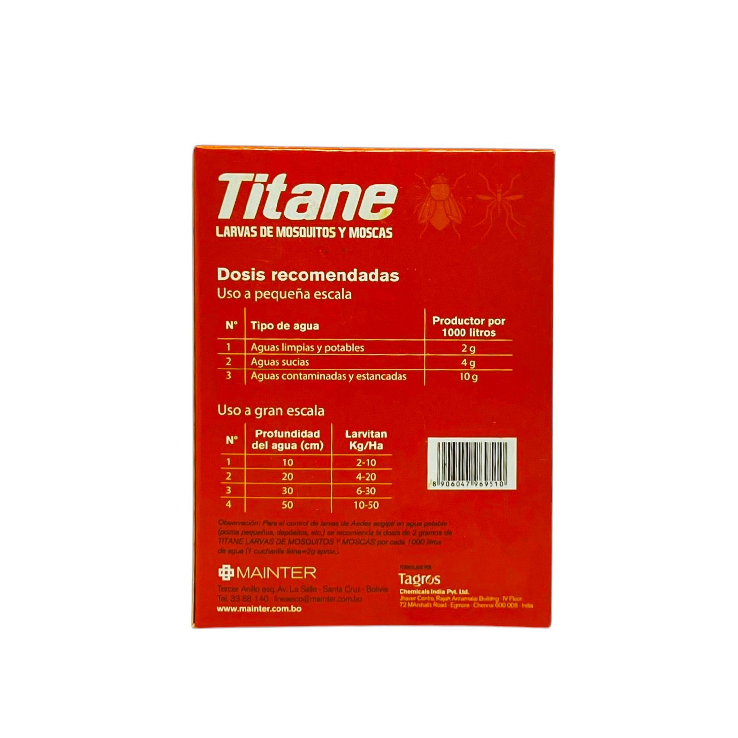 Titane Larvas para mosquitos y moscas 0,5% ( C x 10 x 10 gr )