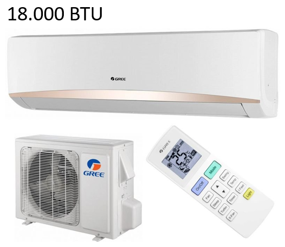 [MA-GRCHGR-CTAI-0227] Aire R410a Ecologico Split 18.000 BTU (frio-calor) 50 Hz Serie Bora