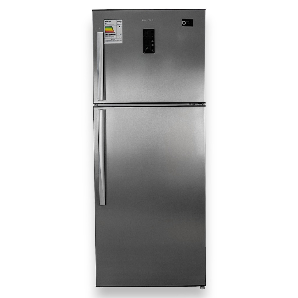 Heladera dos puertas Silver Color inverter 420 lts
