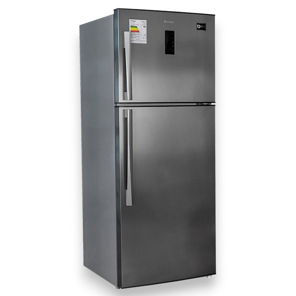 Heladera dos puertas Silver Color inverter 500 lts
