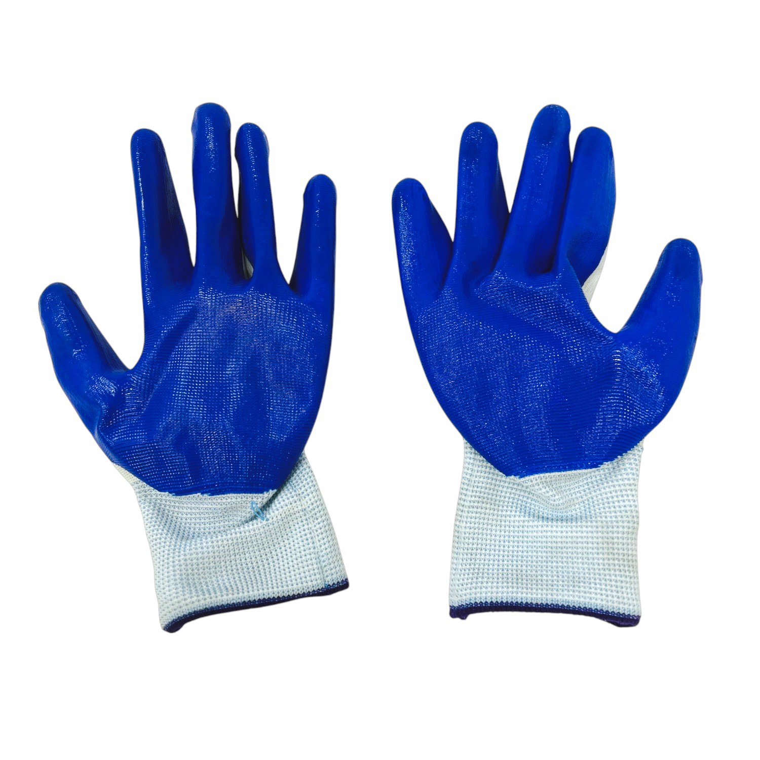 Guante de plástico azul